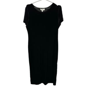 1990's‎ Vintage Velvet Goth Maxi T-shirt Dress 18